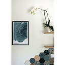 Carte 2D - Les Alpes Blue Design