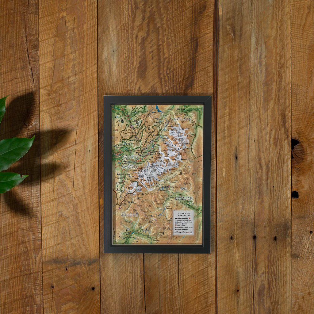 Cadre Noir petit format sur mesure 3dmap